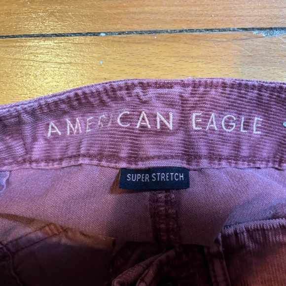 Burgundy Corduroy American Eagle Skirt - Picture 3 of 4